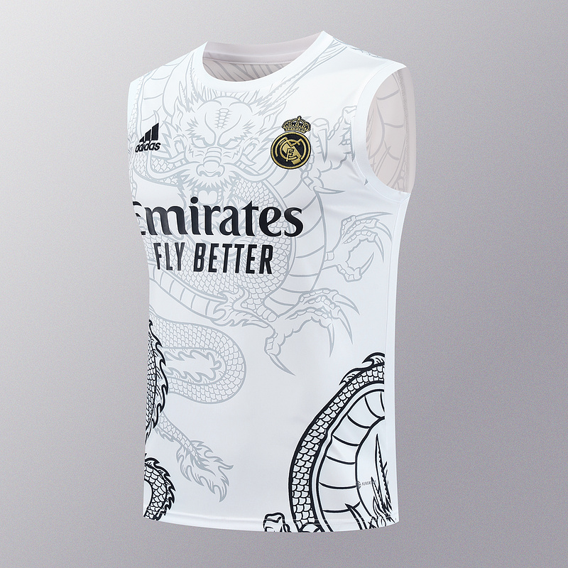 AAA Quality Real Madrid 24/25 White Dragon Vest Jersey